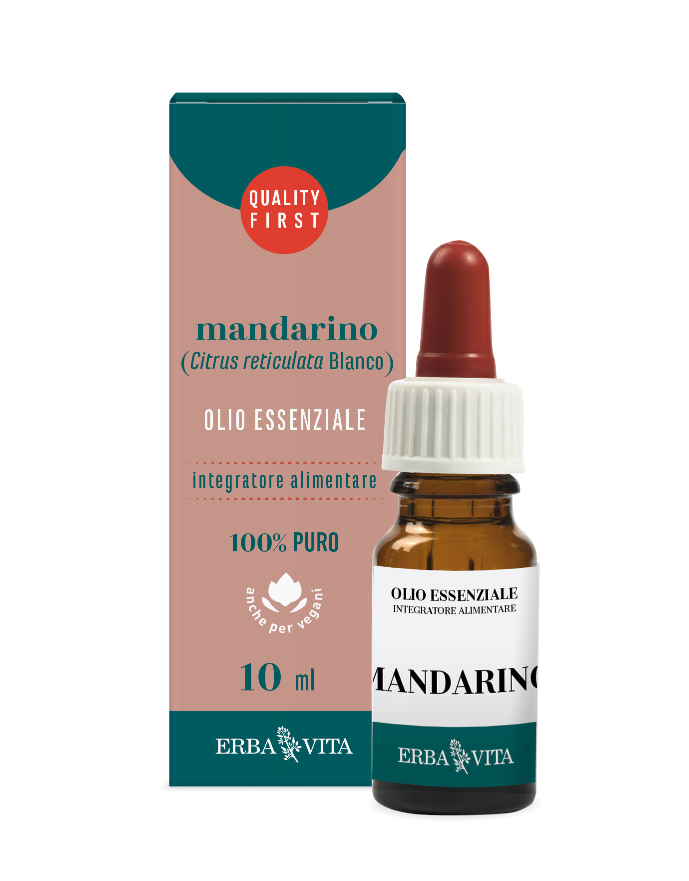 Image of Mandarino Olio Essenziale Erba Vita 10ml