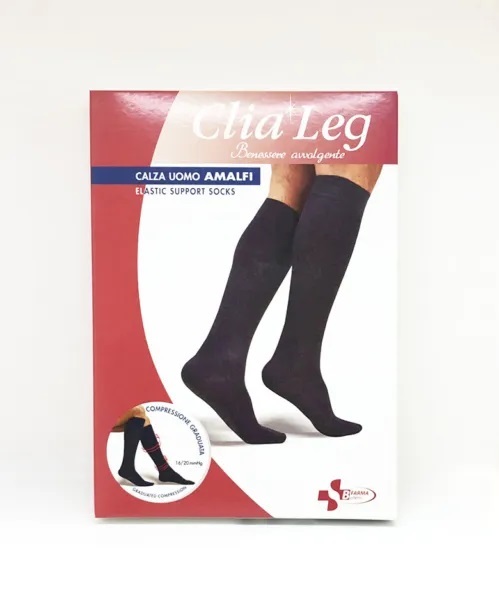 Image of Clia Leg Calze Uomo Amalfi 16-20mmHg Antracite TgXL033