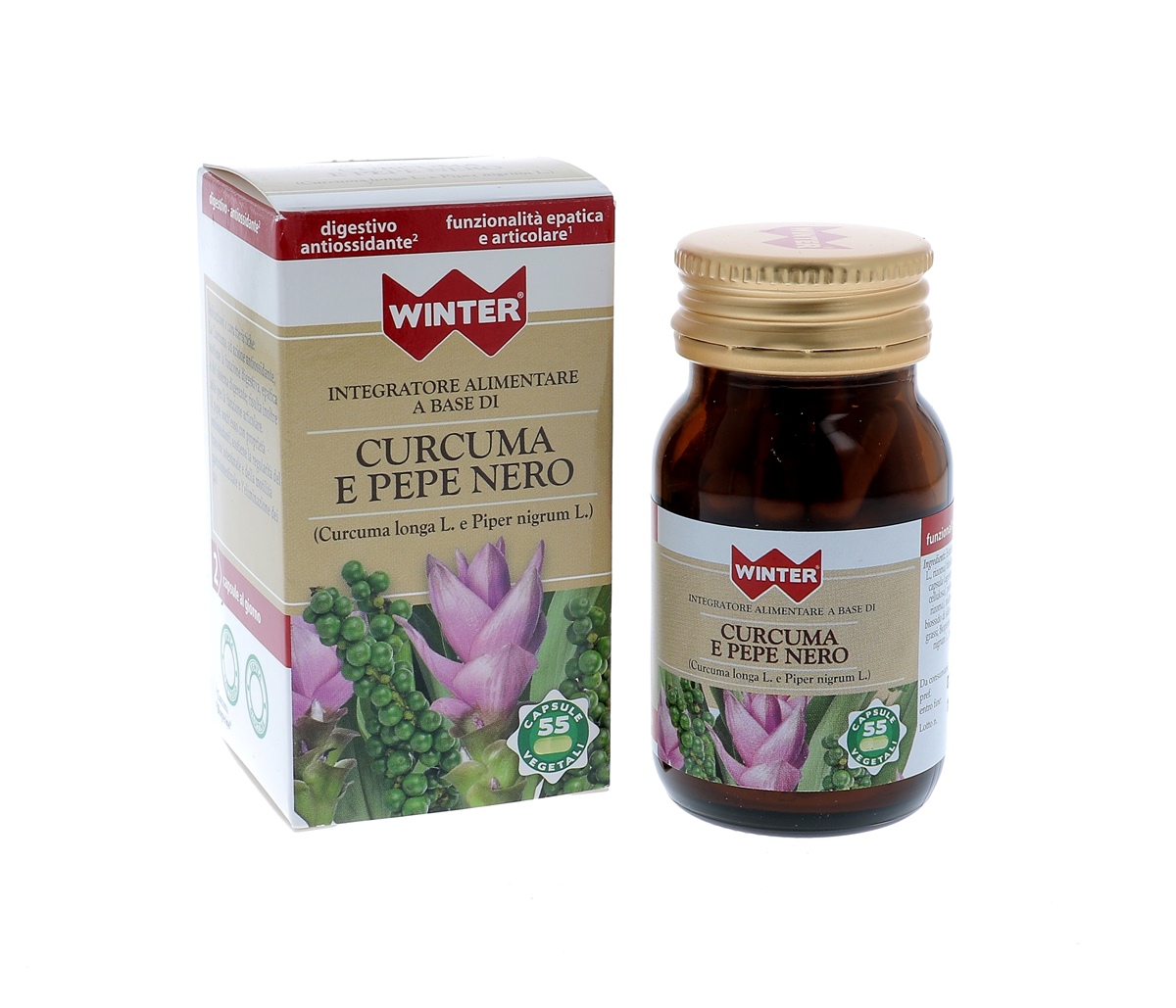 Image of Curcuma E Pepe Nero Winter 55 Capsule Vegetali033