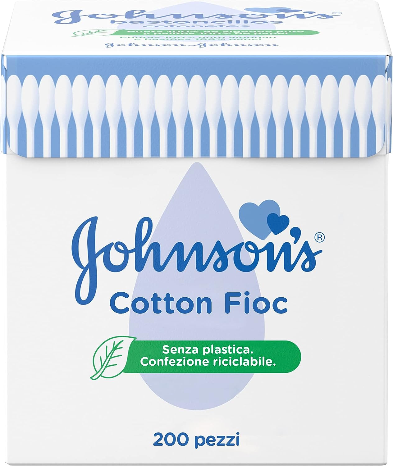 johnson & johnson spa johnsons baby cotton fioc 200p donna
