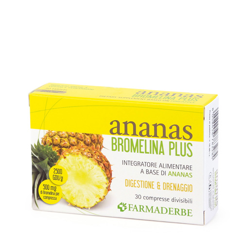 Image of Ananas Bromelina Plus Farmaderbe 30 Compresse