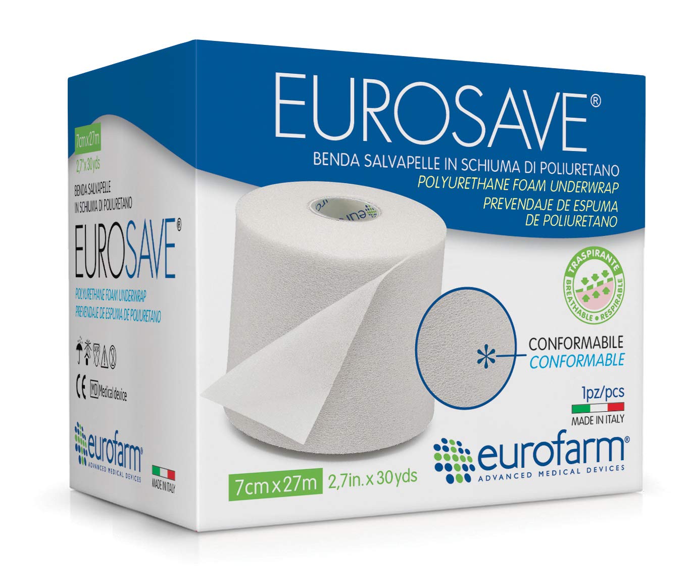 Image of Eurosave Benda Salvapelle 7cm x 27m Eurofarm033