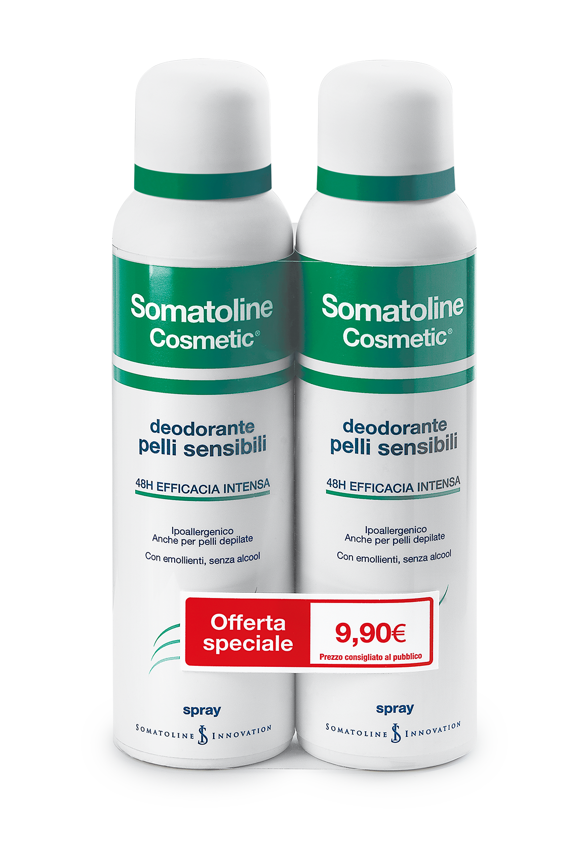 Image of Somatoline Cosmetic Deodorante Pelli Sensibili Spray Duo 2x150ml