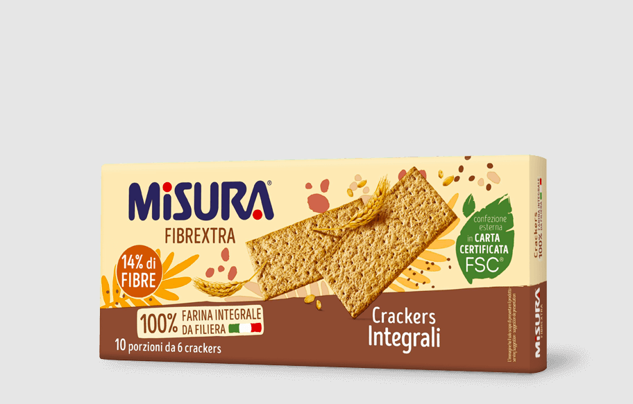 

Crackers Integrali FIBREXTRA Misura® 385g