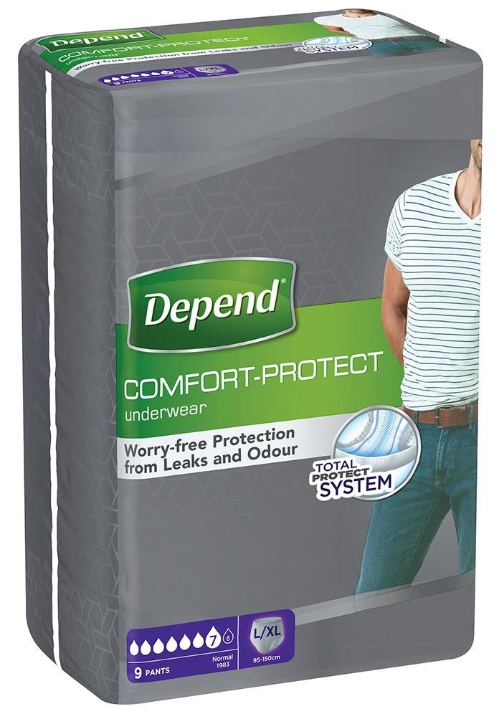 Image of Comfort-Protect Underwear L/XL Depend 9 Pezzi