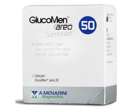 Image of GlucoMen Areo Sensor A.Menarini Diagnostics 50 Strisce