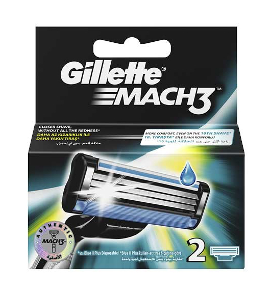 

Gillette® Mach3 Standard 2 Lame di Ricambio