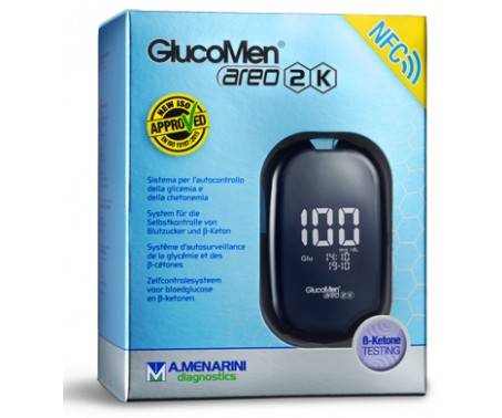 Image of GlucoMen Areo 2K Beta-Ketone Meter Set A.Menarini Diagnostics