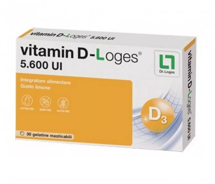 Image of Vitamin D-Loges Biofarmex 30 Gelatine Masticabili033