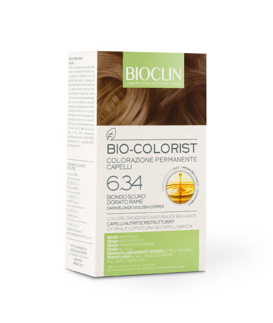 BIO-COLORIST 6.34 Biondo scuro dorato rame Bioclin