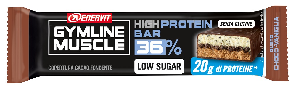 Image of GymLine Muscle High Protein Bar 36% Choco-Vaniglia Enervit 55g033