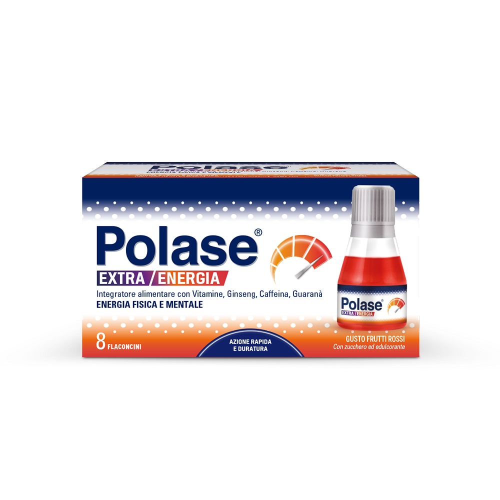 Polase Extra Energia Integratore Tonico Energetico 8 Flaconcini