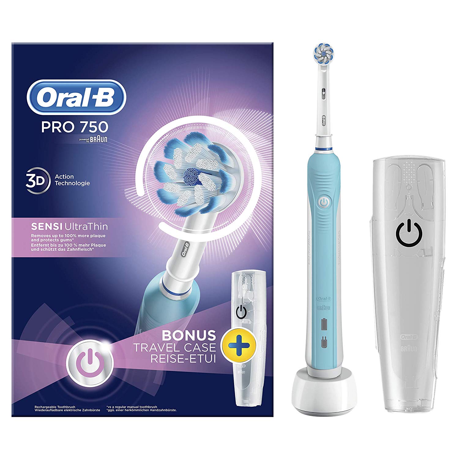 

Oral-B® Power PRO 750 Ultrathin Spazzolino Elettrico RIcaricabile