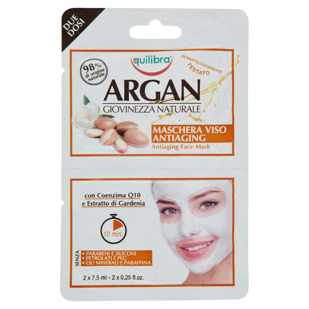 Image of Argan Maschera Viso Antiaging Equilibra(R) 2x7,5ml033