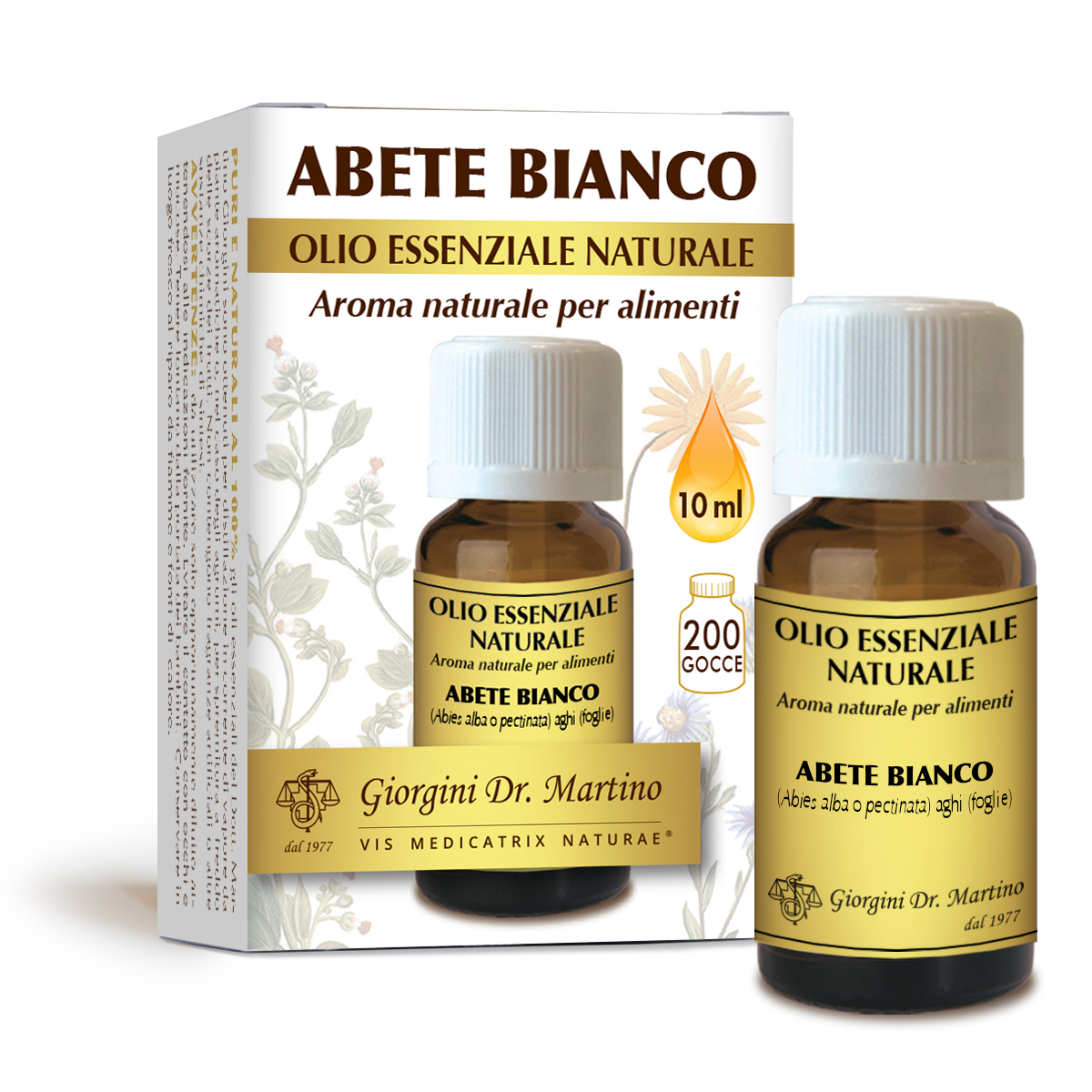 Image of Abete Bianco Olio Essenziale Naturale Giorgini Dr. Martino 10ml