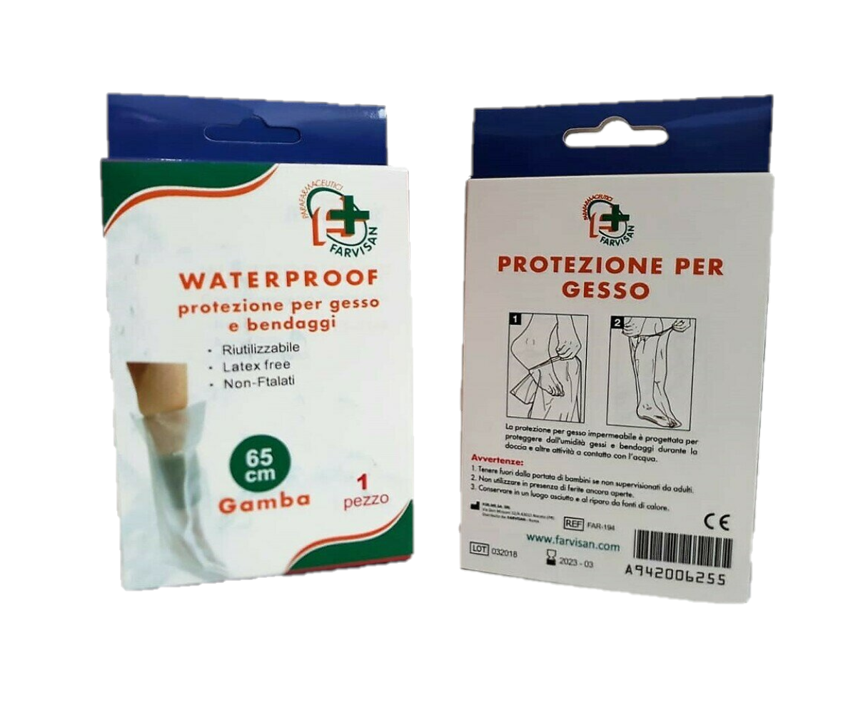 Waterproof Protezione per Gesso e Bendaggi Gamba Farvisan