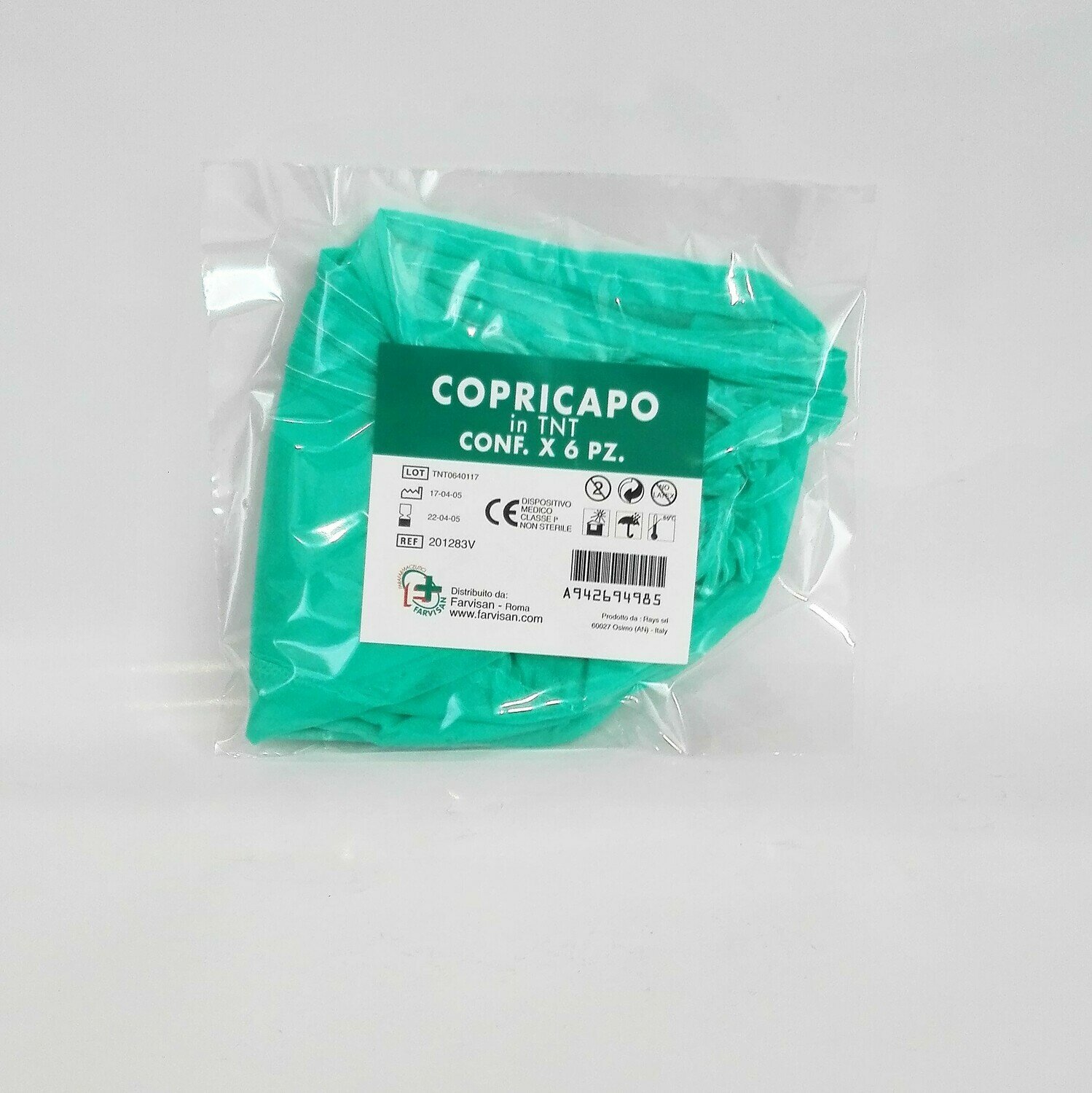 Image of Copricapo in TNT Farvisan 6 Pezzi033