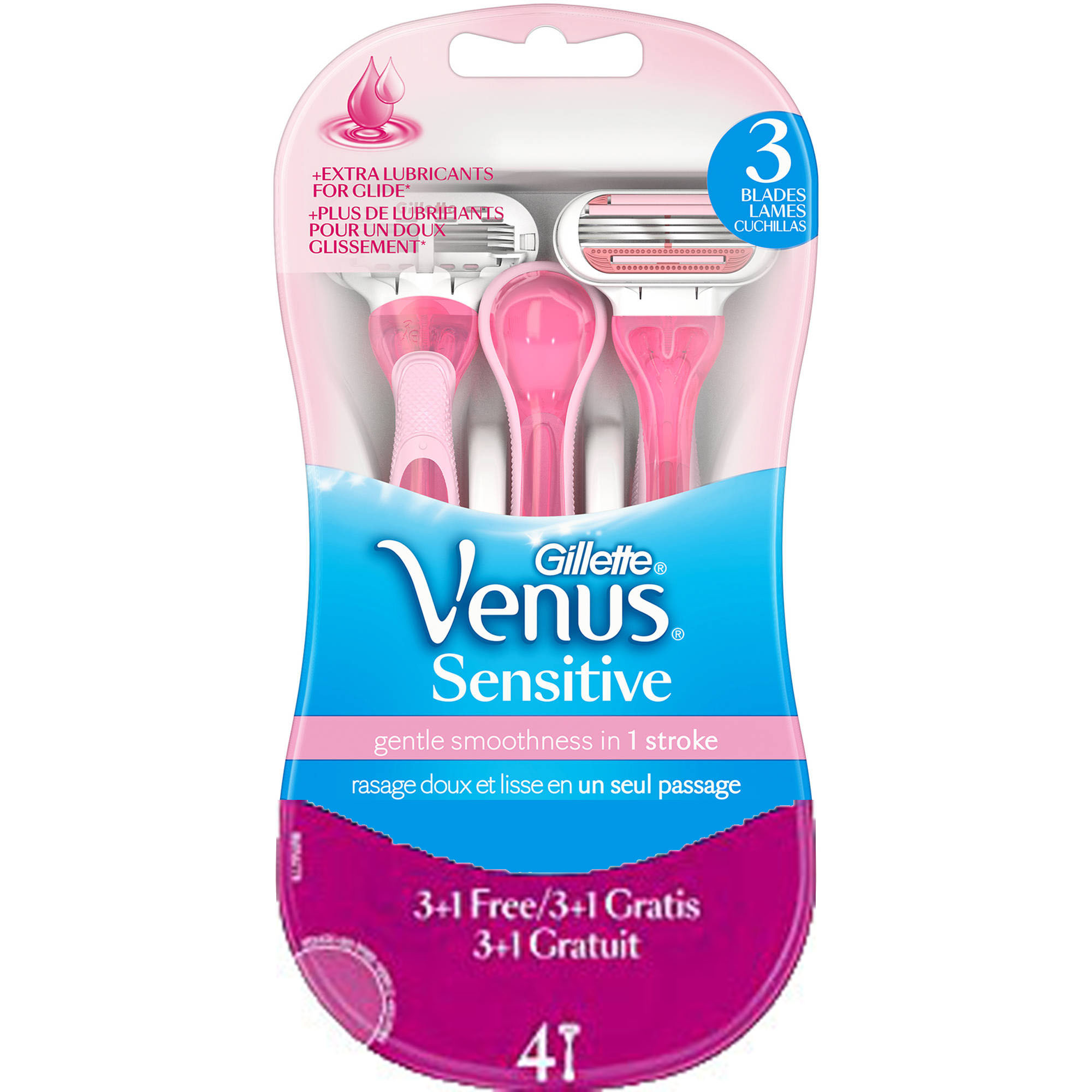 

GILLETTE® VENUS SENSITIVE RASOIO 3+1