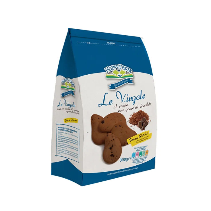 Image of Le Virgole Al Cacao Con Gocce Di Cioccolato Happy Farm(R) 300g033