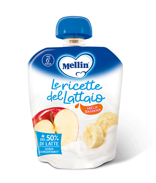 

Le Ricette del Lattaio Mellin Mela E Banana 85g