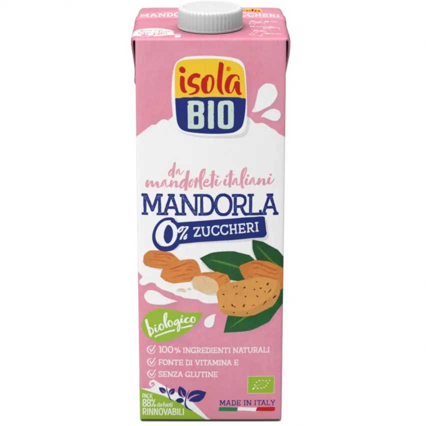 Image of Bevanda Latte di Mandorla 0% Zuccheri Isola Bio(R) 1l033