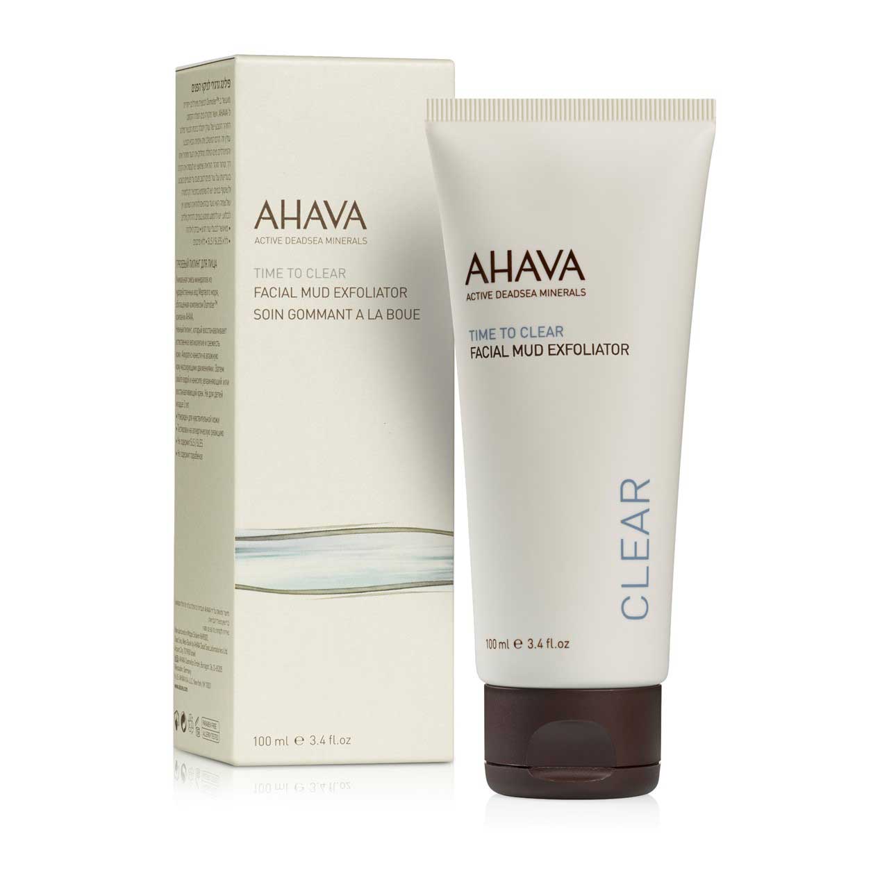 Image of Time to Clear Facial Mud Exfoliator Ahava 100ml