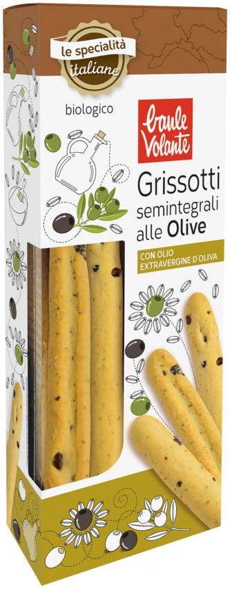 Image of Grissotti Semintegrali Alle Olive Baule Volante 130g033