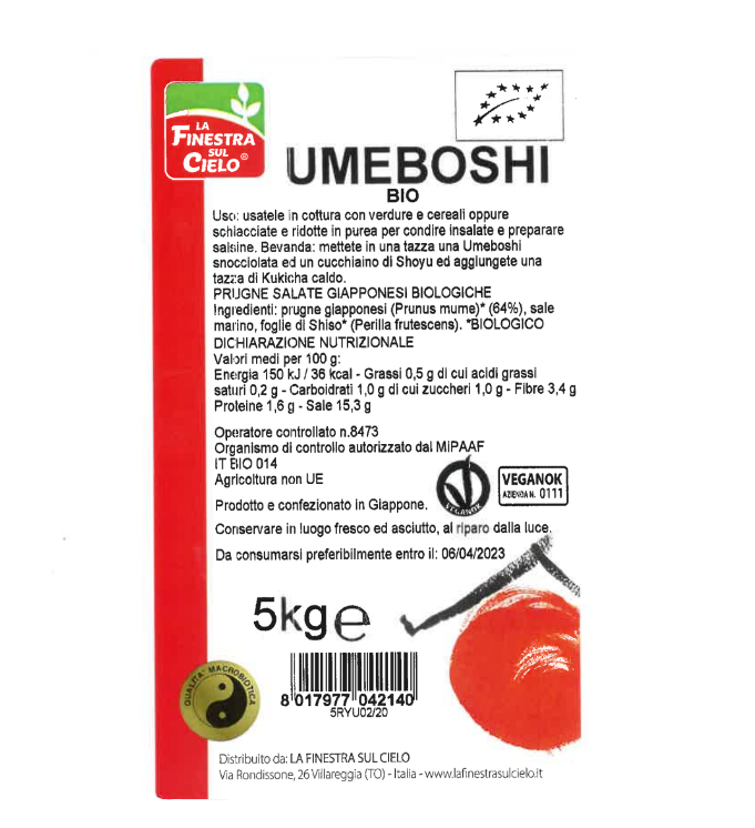 Image of Umeboshi Bio La Finestra Sul Cielo 5kg033