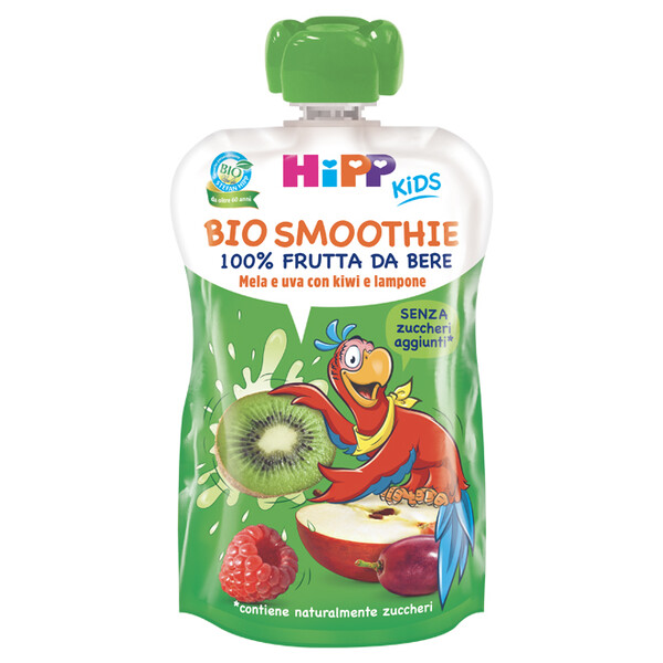 

BIO Smoothie HiPP Kids Mela Uva Kiwi E Lampone 120ml