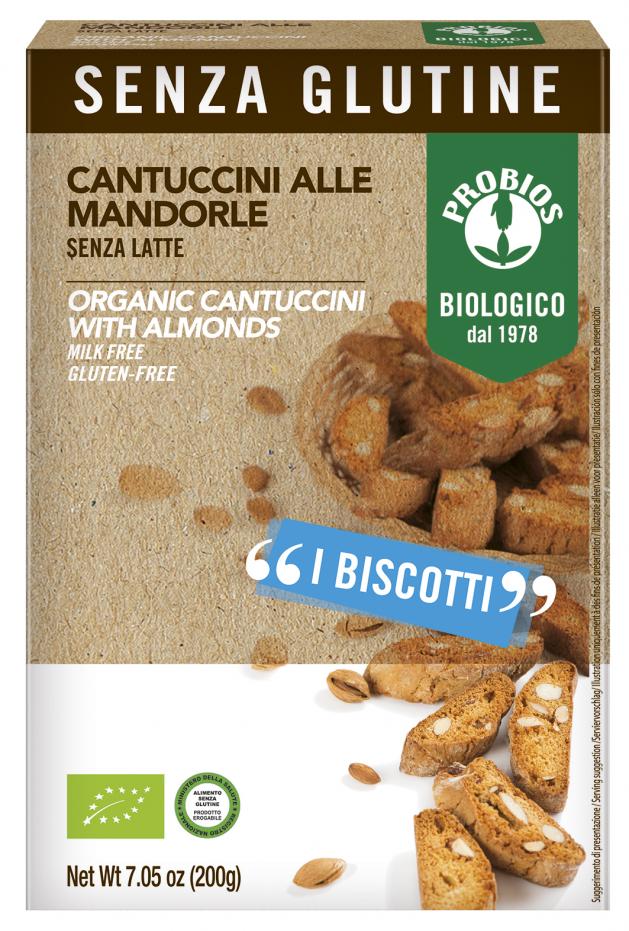 Image of Cantuccini Alle Mandorle Senza Glutine Probios 200g