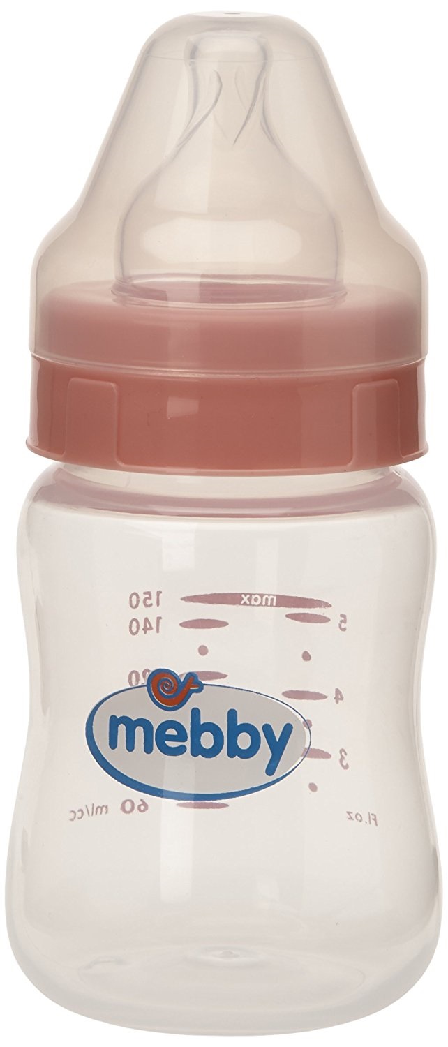 Image of Biberon Polipropilene Silicone Rosa Mebby 150ml033