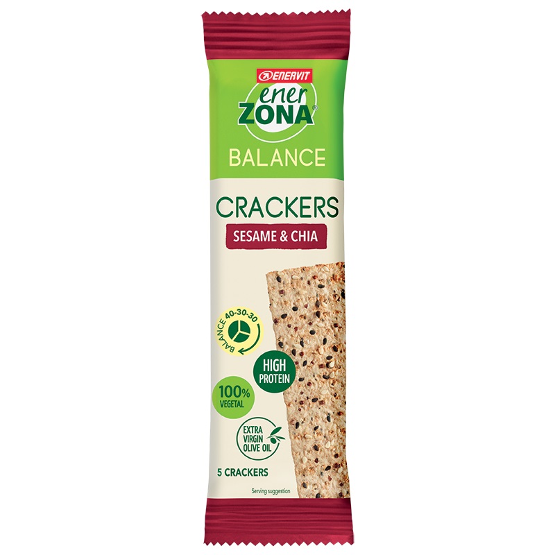 Image of EnerZona Balance Crackers Sesamo & Chia Enervit 5 Crackers