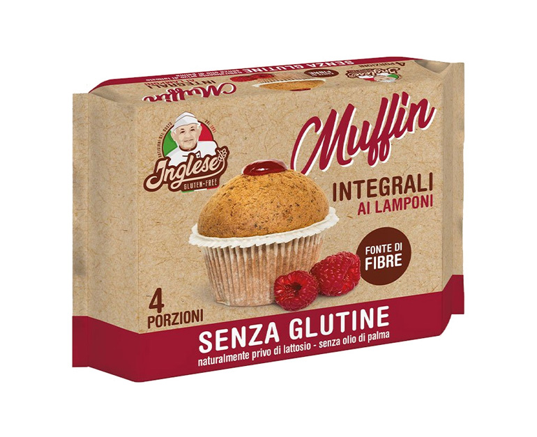 Image of Muffin Integrali Al Lampone Inglese 160g033