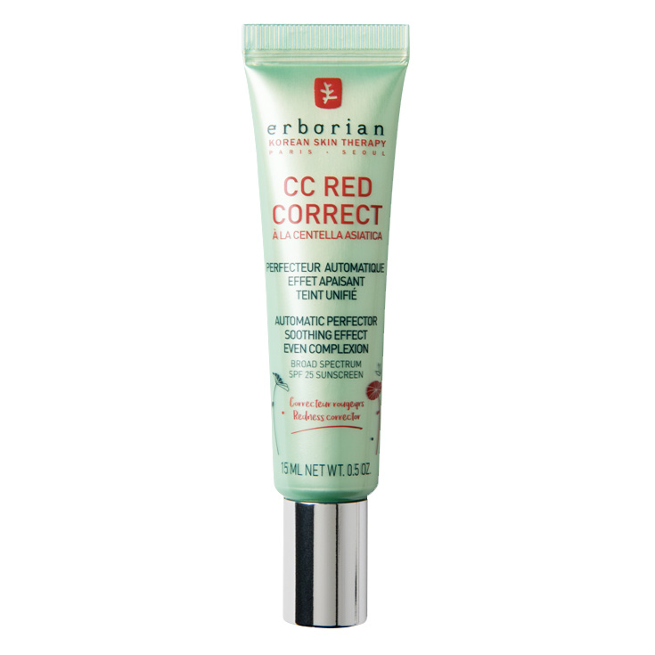 Erborian - Crema colorata antiarrossamento CC Red Correct - Trattamento viso per il perfezionamento della pelle con correzione del colore - Unified Skin - SPF 25 - Korean Cosmetics - 15 ml