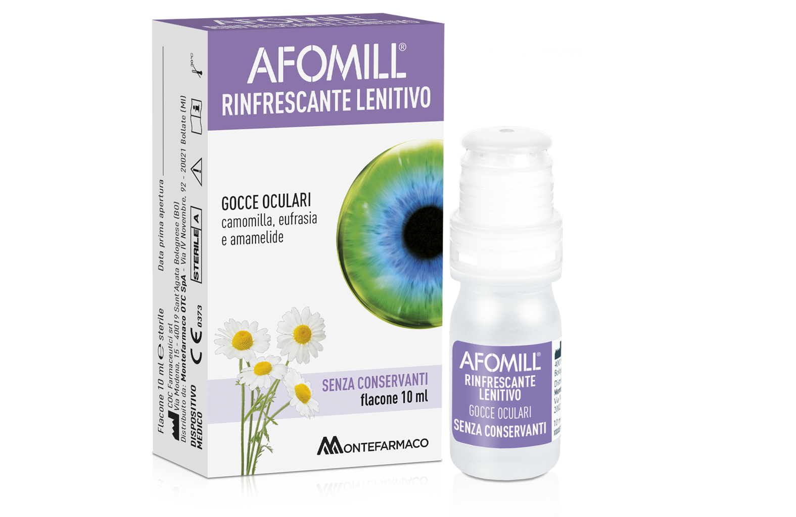 

Afomill® Rinfrescante Lenitivo MONTEFARMACO Gocce Oculari 10ml