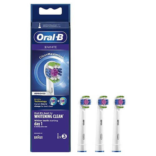 

Oral-B® 3D White Testine Di Ricambio 3 Pezzi