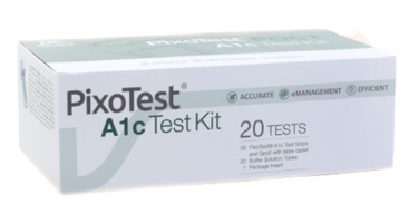 Image of A1C Test Kit Emoglobina PixoTest 20 Strisce