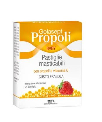 

Golasept Propoli Baby Fragola Zeta Farmaceutici 24 Pastiglie Masticabili