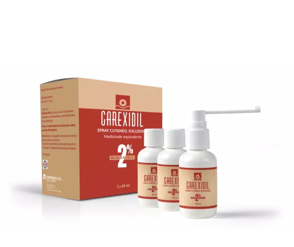 

Carexidil Minoxidil 2% Soluzione Cutanea Spray Difa Cooper 3x60ml