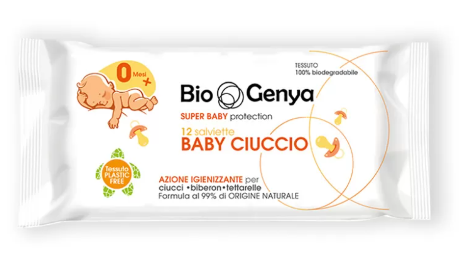 Image of Salviette Baby Ciuccio BioGenya 12 Pezzi