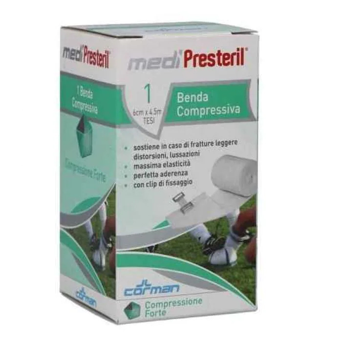 Image of Medipresteril(R) Benda Elastica Compressione Forte 6x450cm
