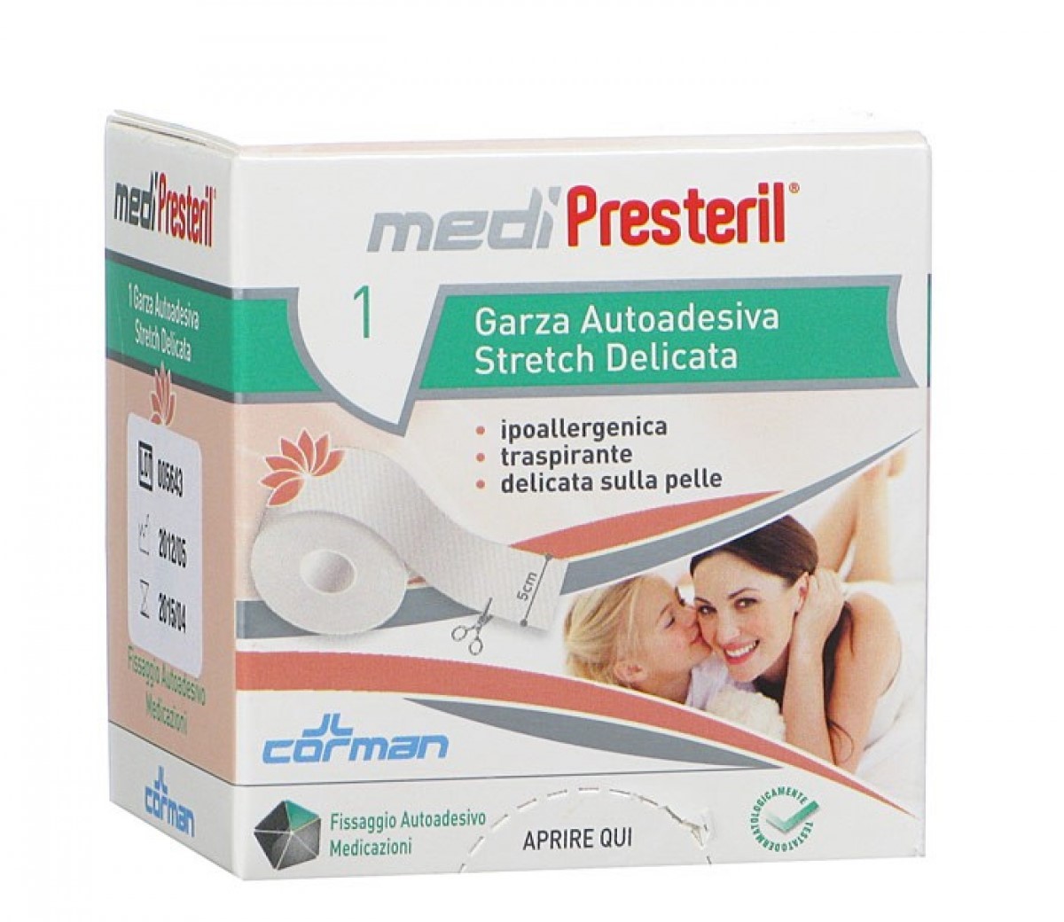 Image of MediPresteril Garza Auricolare 1x500 Corman 1 Pezzo