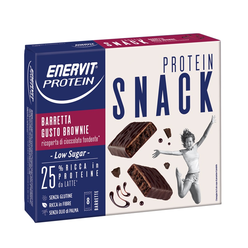 Image of Protein Snack Barretta Brownie Enervit Protein 8 Barrette
