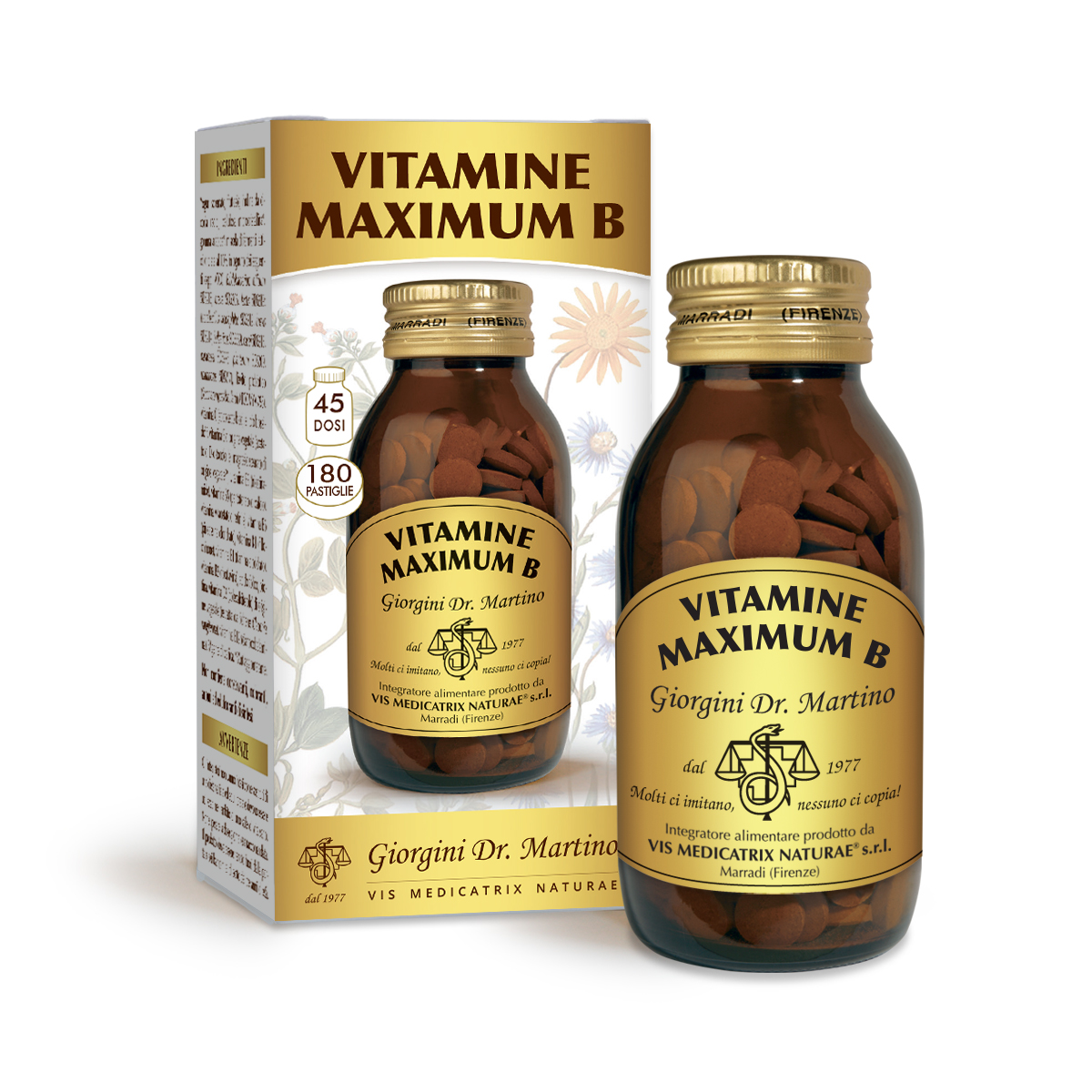 Image of Vitamine Maximum B Dr.Giorgini 180 Pastiglie