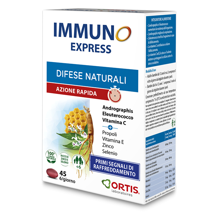 Image of Immuno Espress Difese Naturali Laboratoires Ortis(R) 45 Compresse