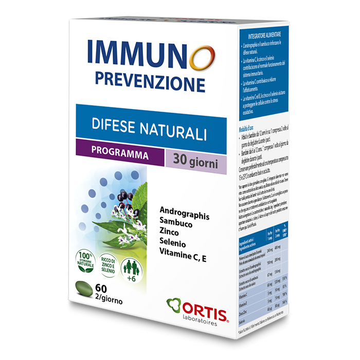 Image of Immuno Prevenzione Difese Naturali Ortis(R) 60 Compresse