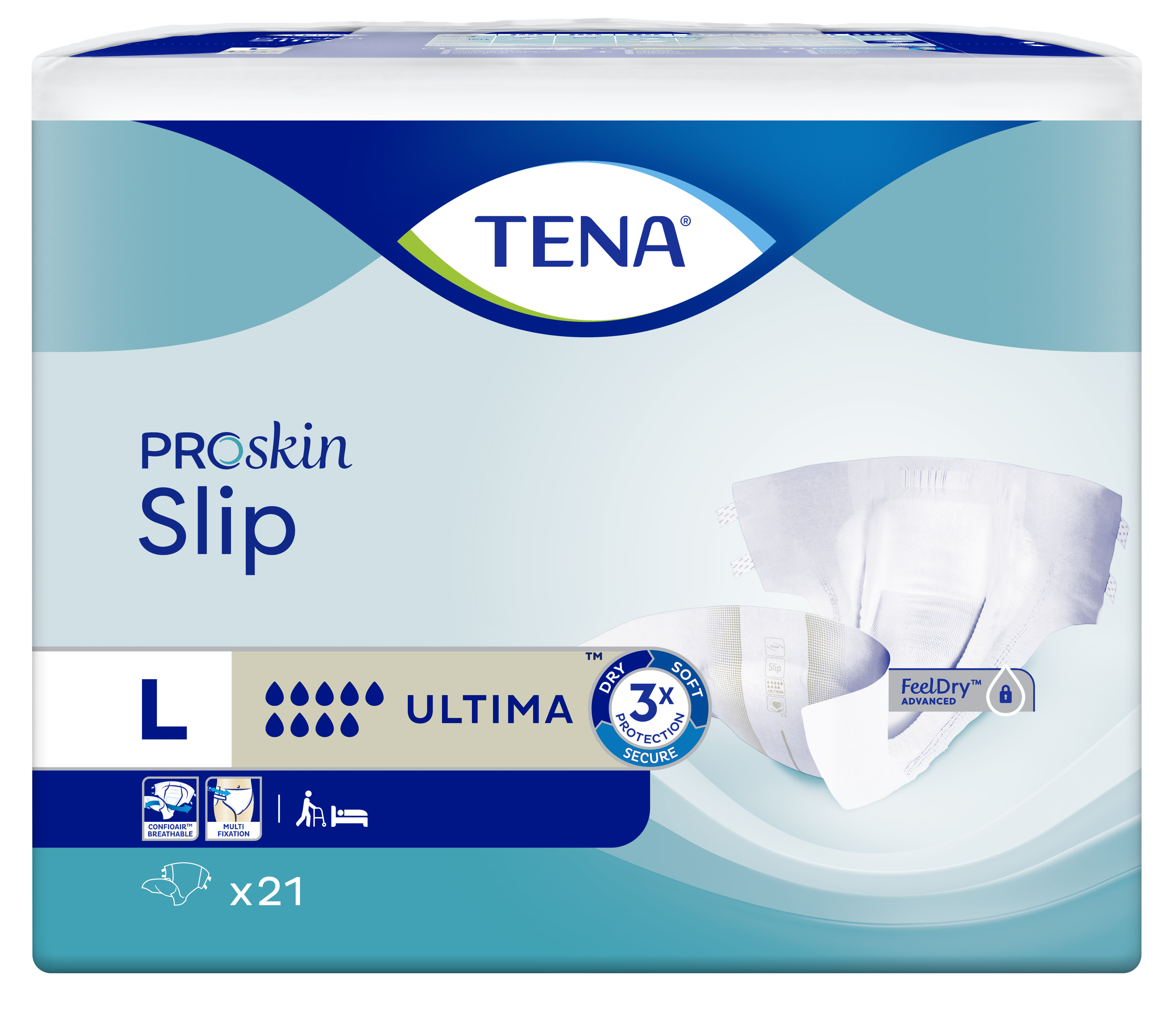 Image of ProSkin Slip Ultima TENA(R) Taglia L 21 Pezzi