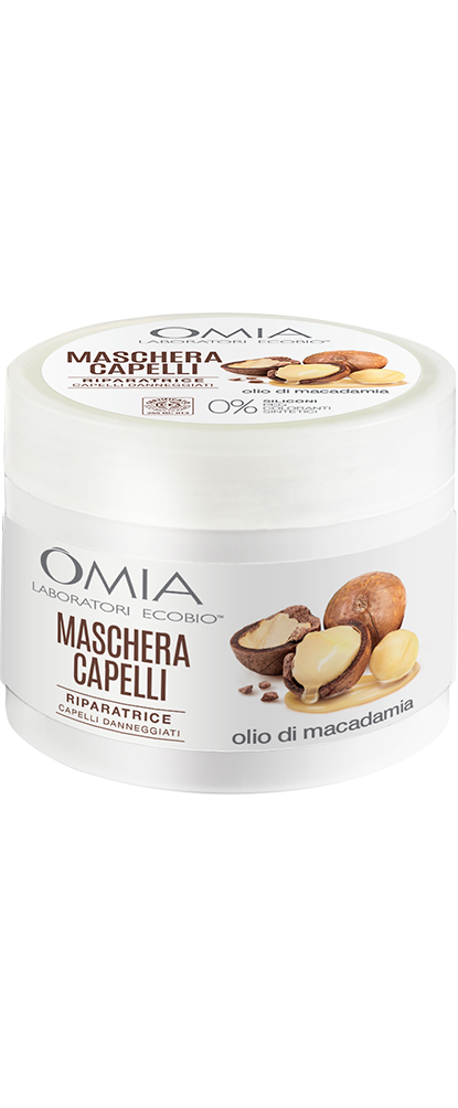 Image of Maschera Capelli Olio Di Macadamia Omia Laboratori Ecobio 250ml