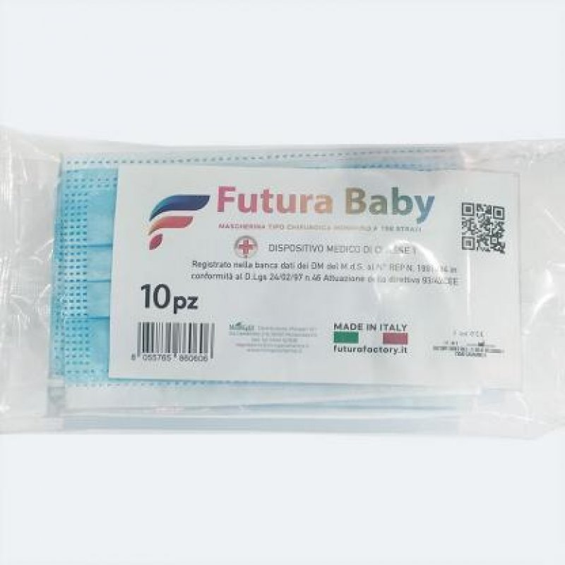Image of Futura Baby Morgan Pharma 10 Mascherina Chirurgiche