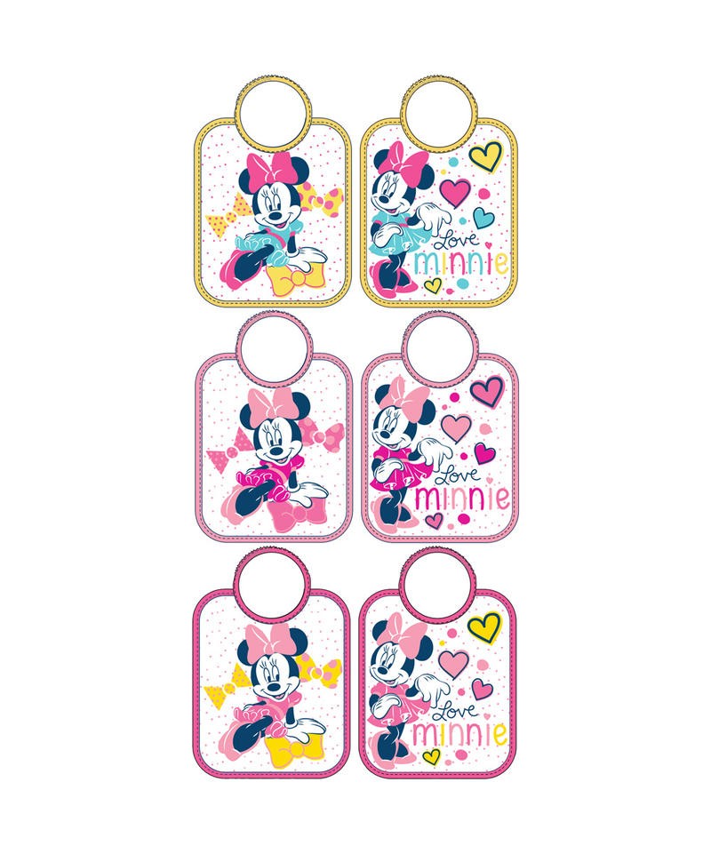 

Confezione 6 pezzi bavetta bavaglino bavagli bimba neonato ellepi Disney baby Minnie TU